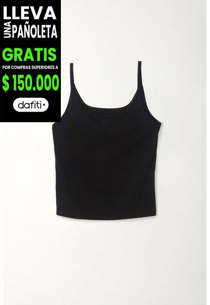 Tennis Camiseta Tipo Esqueleto En Tejido Liviano Negra Para Mujer