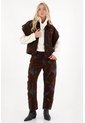 Tennis Chaleco Oversize En Tela Velvet Café Para Mujer de Tennis