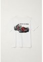 Camiseta Básica Con Estampado Blanca Para Niño de Tennis