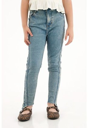 Jean Jegging Azul De Bota Asimétrica Para Niña