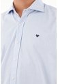 Camisa Azul A Rayas Para Hombre de Tennis