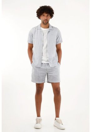 Tennis Camisa Tipo Bowling Crudo Para Hombre