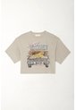 Tennis Camiseta Básica Manga Corta Gris Para Mujer de Tennis