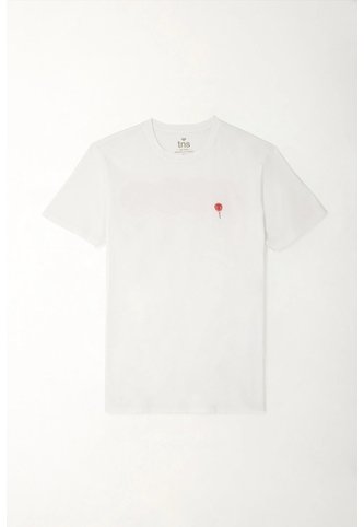 Tennis Camiseta Básica Estampada En Espalda Blanca Para Hombre Tennis