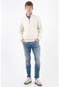 Tennis Buzo Regular Fit Con Media Cremallera En Algodón Beige Para Hombre de Tennis