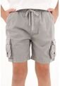 Bermuda Gris Tipo Cargo Para Niño de Tennis