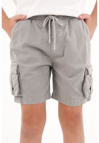 Bermuda Gris Tipo Cargo Para Niño Tennis