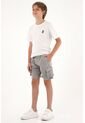 Bermuda Gris Tipo Cargo Para Niño de Tennis