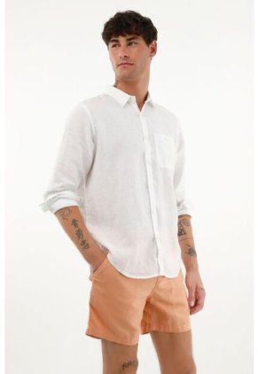 Tennis Bermuda Regular Fit Con Pretina Elástica Naranja Para Hombre