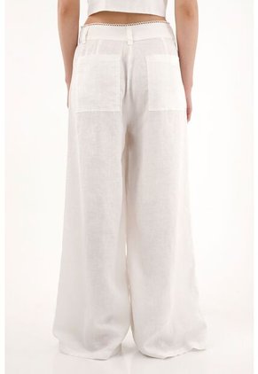 Tennis Pantalón Wide Leg Con Estampado De Peces Para Mujer