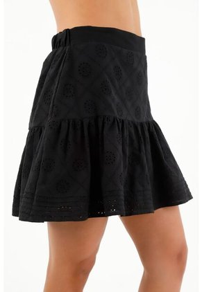 Falda Negra Corta Para Mujer