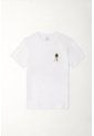 Tennis Camiseta Básica Con Estampado En Espalda Blanca Para Hombre de Tennis