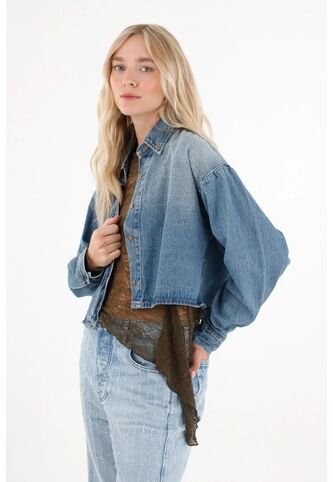 Tennis Camisa En Denim Azul Para Mujer Tennis