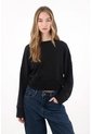Tennis Buzo En Tela Burda Negro Para Mujer de Tennis