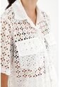 Tennis Camisa Blanca En Ojalillo Para Mujer de Tennis