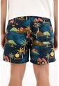 Tennis Pantaloneta De Baño Azul Estampada Para Hombre de Tennis