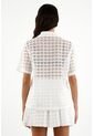 Tennis Camisa Blanca En Ojalillo Para Mujer de Tennis