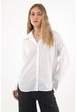 Tennis Camisa Manga Larga Oversized Blanca Para Mujer de Tennis