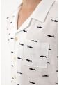 Camisa Tipo Bowling Con Bordado De Tiburones Para Niño de Tennis