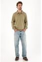 Tennis Buzo Tipo Polo Verde Para Hombre de Tennis