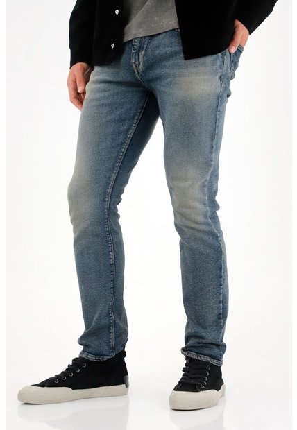 Tennis Jean Nudy De Tiro Medio Azul Para Hombre