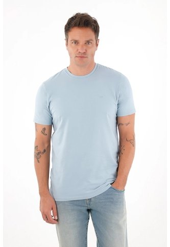 Tennis Camiseta Manga Corta Con Raqueta Estampada Azul De Silueta Amplia Para Hombre Con Detalle único Tennis