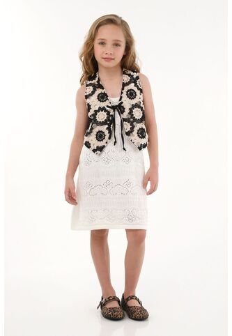 Chaleco Negro Con Tiras Ajustables Para Niña Tennis