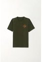 Camiseta Con Estampado En Espalda Verde Para Niño de Tennis