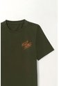 Camiseta Con Estampado En Espalda Verde Para Niño de Tennis