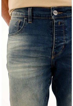 Tennis Jean Súper Skinny Tiro Medio Azul Para Hombre