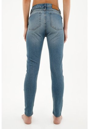 Tennis Jean Super Slim  Azul Para Mujer