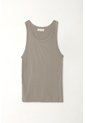 Tennis Camiseta Manga Sisa Gris Con Acabado Suave Para Mujer de Tennis