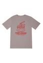 Tennis Camiseta Gris Con Estampado Frontal Para Hombre de Tennis