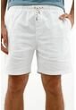 Bermuda Blanca Con Elástico Para Hombre de Tennis