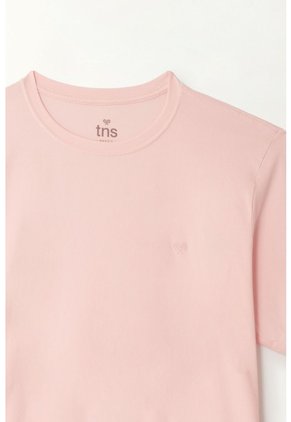 Camiseta Rosada Manga Corta Para Hombre