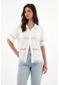 Tennis Camisa Manga Corta Con Cortes Decorativos Para Mujer de Tennis