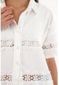Tennis Camisa Manga Corta Con Cortes Decorativos Para Mujer de Tennis