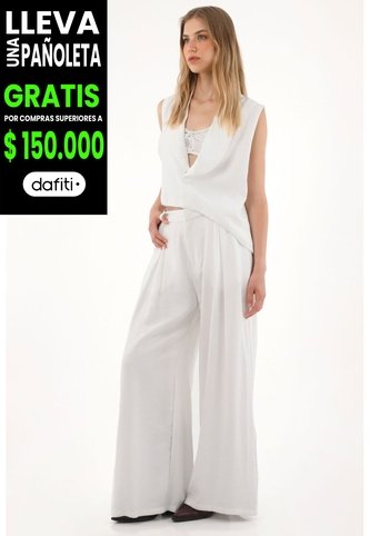 Tennis Chaleco Asimétrico Con Solapa Blanco Para Mujer Tennis