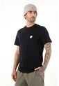 Tennis Camiseta Manga Corta Negra Para Hombre de Tennis