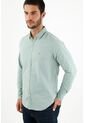 Camisa Cuello Clásico Verde Para Hombre de Tennis
