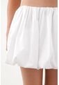 Tennis Falda Corta Tipo Globo Blanca Para Mujer de Tennis