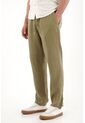 Tennis Pantalón Chino En 100% Lino Verde Para Hombre de Tennis