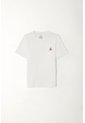 Camiseta Manga Corta Blanca Para Niño de Tennis