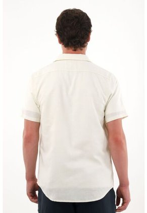 Tennis Camisa Tipo Bowling Crudo Para Hombre