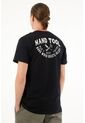 Tennis Camiseta Negra Estampada En Espalda Para Hombre de Tennis