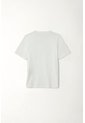 Camiseta Manga Corta Blanca Para Niño de Tennis