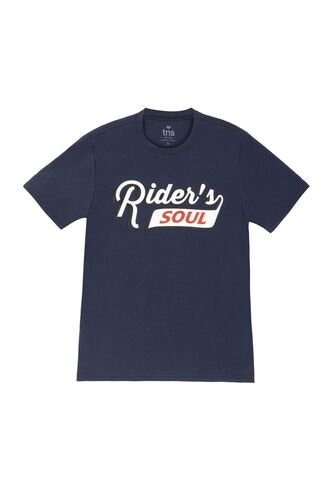 Camiseta Azul Estampada Para Hombre Tennis