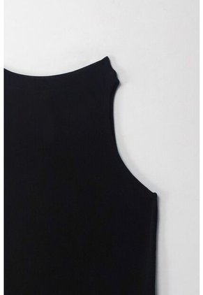 Tennis Camiseta En Tela Tejida Con Brillo Negra Para Mujer