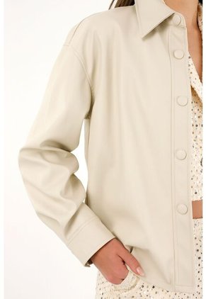 Tennis Chaqueta En Cuero Sintético Crudo Para Mujer