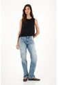Tennis Jean Recto Con Pigmento Blanco Para Mujer de Tennis